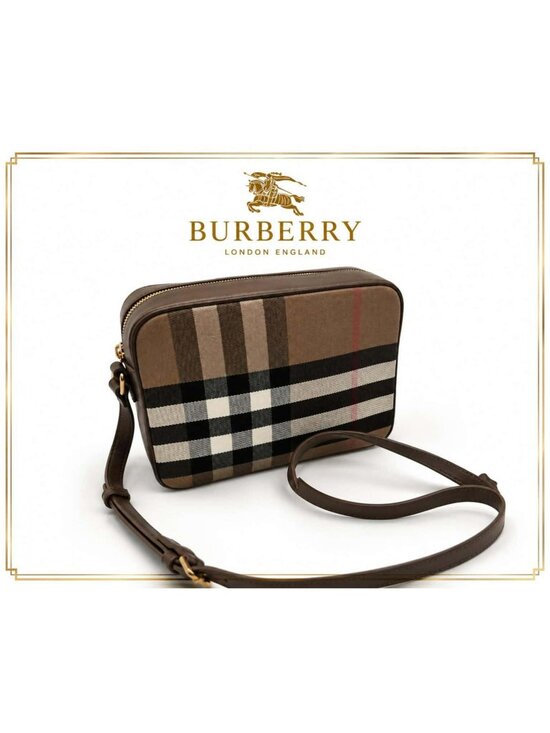 Burberry Handbags - Authentic NWT Burberry Vintage Check Camera Crossbody Bag